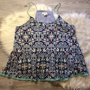 Meadow Rue peplum flowy tank